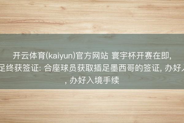 开云体育(kaiyun)官方网站 寰宇杯开赛在即， 伊朗国足终获签证: 合座球员获取插足墨西哥的签证， 办好入境手续