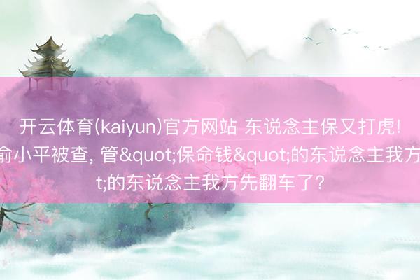 开云体育(kaiyun)官方网站 东说念主保又打虎! 原副总裁俞小平被查， 管"保命钱"的东说念主我方先翻车了?