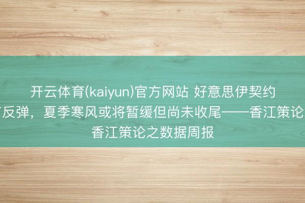 开云体育(kaiyun)官方网站 好意思伊契约有助于股市反弹，夏季寒风或将暂缓但尚未收尾——香江策论之数据周报
